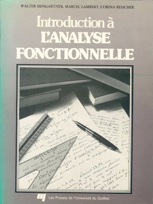 cover image of Introduction à l'analyse fonctionnelle